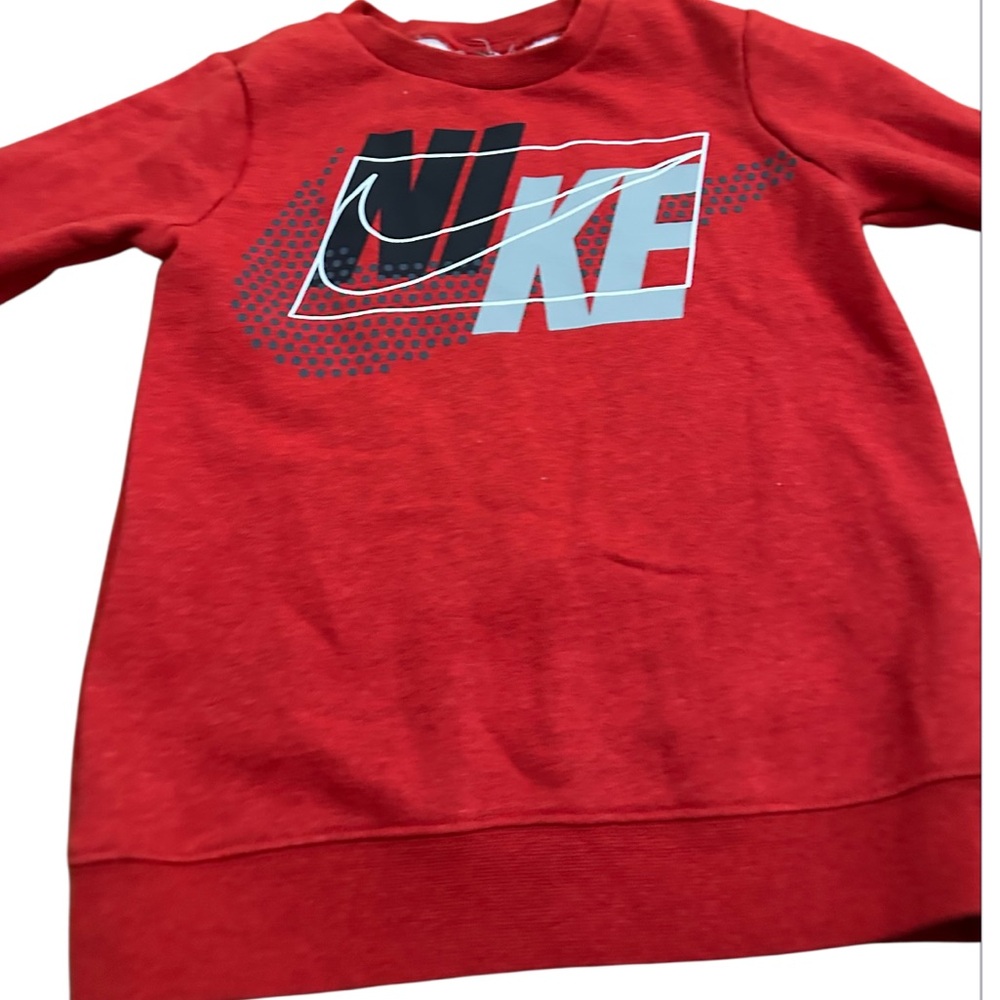 Nike Red Crewneck with Graphic Logo